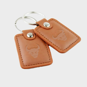Digital Keychain Leather - brown 3